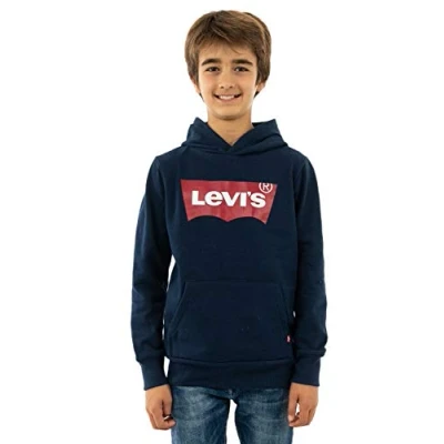 Abbildung von Levi&#039;s Batwing Screenprint Hoodie Kapuzenpullover für Kinder, Größe: 110, Dress blues