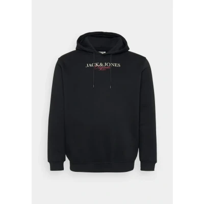 Abbildung von Jack &amp; Jones Jorbillyburg HOOD Kapuzenpullover, Herren, Größe: 3XL, Black