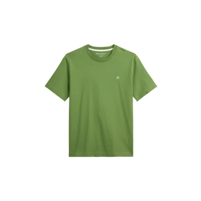 Abbildung von Marc O&#039;Polo Short Sleeve LOGO Crewneck Tshirt basic, Herren, Größe: Medium, Spring fern