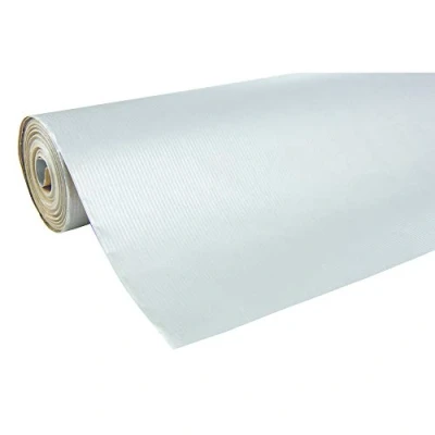 Abbildung von Clairefontaine 507576C Rolle Geschenkpapier (50 x 0,7 m, spezielle Breite, Kraftpapier, strapazierfähig) 1 Stück silber