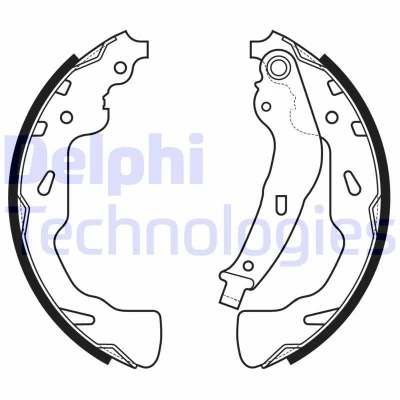 Abbildung von Bremsbacken DELPHI LS2176