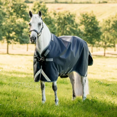 Abbildung von Rambo Turnout Rug 1680D Varilayer 450g Navy/Thunderstorm Grey/Silver 145/198 Agradi.deVerkauft von Agradi