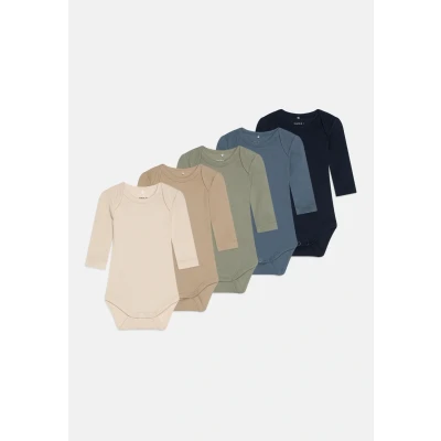 Abbildung von Name It Langarmbody »NBNBODY für Mädchen und Jungen mit Rippstruktur Komfort«, unifarben, casual, regular fit, Baumwolle, Rundhals