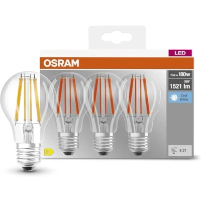 Abbildung von OSRAM LED Star GLOBE95, matte Filament Lampe in Globe Form mit 95mm Durchmesser, E27 Sockel, Kaltweiß (4000K), 1521 Lumen, Ersatz für herkömmliche 100W Glühbirnen, 1er Pack