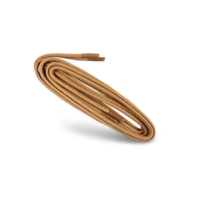 Abbildung von Kaps Gewachste runde Schnürsenkel, 100% natürlicher Baumwolle, stilvolle Schnürsenkel für Anzug und Freizeitschuhe (75 cm /4 bis 5 Schnürösenpaare / 10 Beige)