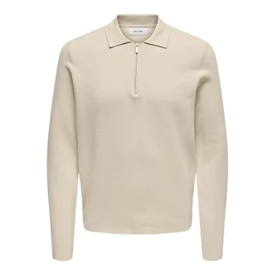 Abbildung von ONLY &amp; SONS Polokragenpullover »ONSCOOPER REG LS 12 HALF ZIP POLO«
