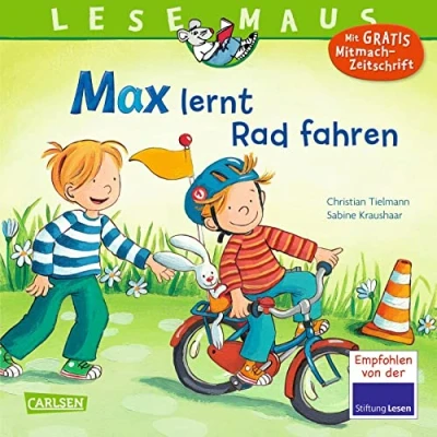 Abbildung von LESEMAUS 20: Max lernt Rad fahren: Bilderbuch ab 3 Jahre viele Infos und Tipps zum Radfahrenlernen (20)
