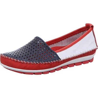 Abbildung von Gemini 382013 01 Damen Ballerinas Mokassins Leder, Größe:40 EU, Farbe:Mehrfarbig