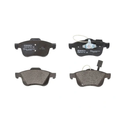 Abbildung von BOSCH 0 986 494 795 Bremsbelagsatz Low Metallic mit integriertem Verschleißsensor Kolbenclip, Anti Quietsch Blech LANCIA: DELTA 3