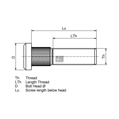 Abbildung von Radschraube DT SPARE PARTS 1.17134