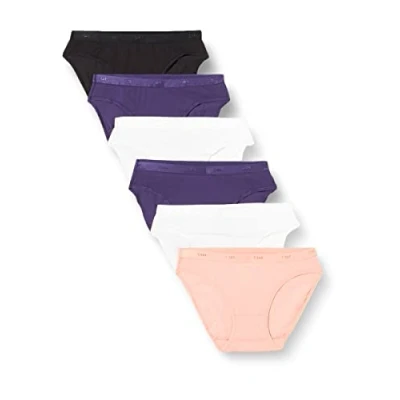 Abbildung von Dim Slip Les Pockets Ecodim Baumwolle In Verschiedenen Farben Weich Multipack Damen x6 Multicolor 34/36