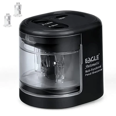 Abbildung von Eagle Bleistiftspitzer mit Doppelklinge für Bleistifte von 6 8 mm und 9 12