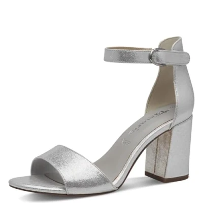 Abbildung von Tamaris Sandalette Damen Vegan Elegant metallic,EU 39