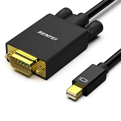 Abbildung von BENFEI Mini DisplayPort auf VGA Kable, 0,9m Vergoldet 1080P DisplayPort(Thunderbolt) zu Kabel für MacBook, Surface Pro usw.