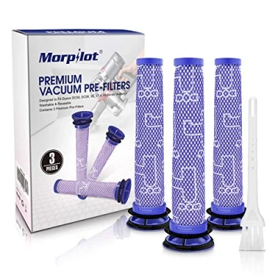 Abbildung von Morpilot 3St. Ersatz Filter für Dyson Staubsauger V6 V7 V8 DC58 DC59 DC61 DC62 Pre Vormotorfilter 3 Stück [Energieklasse A+++]