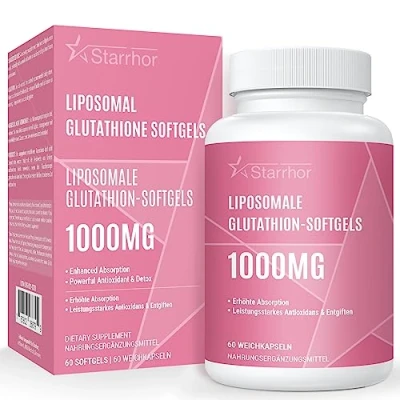 Abbildung von Liposomales Glutathion Weichkapseln, hochwirksames Ergänzungsmittel 1000mg pro Portion, 60 Kapseln
