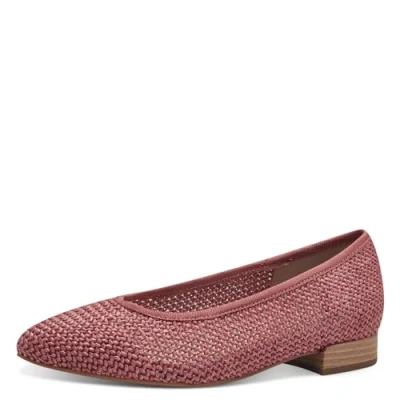 Abbildung von Jana Damen Ballerinas mit Blockabsatz Vegan, Rosa (Rose), 38 EU