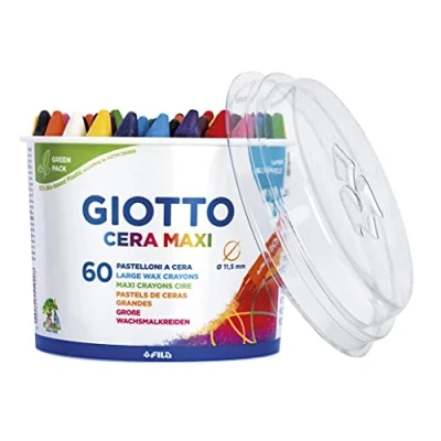 Abbildung von GIOTTO Cera Maxi Wachsmalstifte, 60 Stück, 5192 00