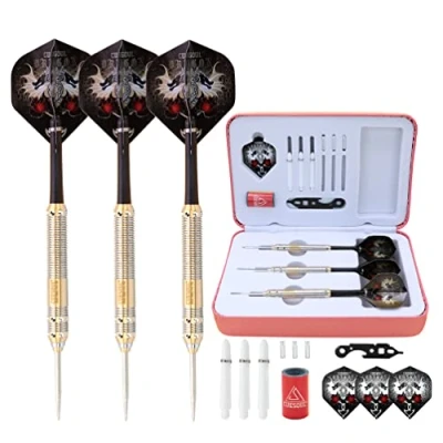 Abbildung von CUESOUL 23 Gramm Stahlspitze Darts mit Deluxe PU Fall Dragon Series 002