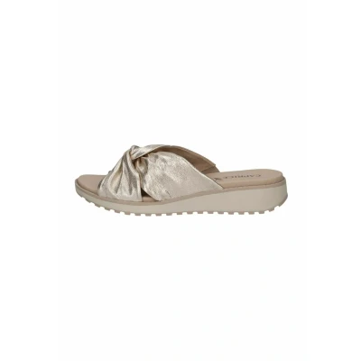 Abbildung von Caprice Pantolette flach, Damen, Größe: 37, Platin metal Schuhe