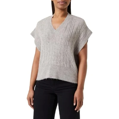 Abbildung von ONLY Damen ONLMELODY Vest KNT NOOS Pullover, Pure Cashmere/Detail:Melange, M