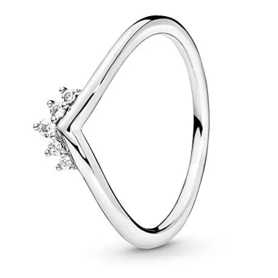 Abbildung von PANDORA Ring &quot;Diadem&quot; Krone Silber 198282CZ 52