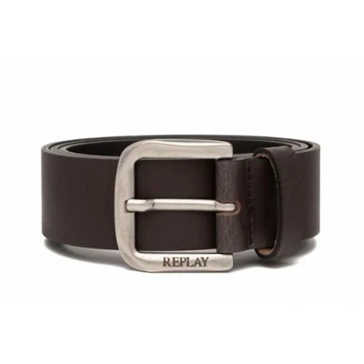 Abbildung von Replay Herren Gürtel aus Leder, Black Brown 128 (Braun), 110