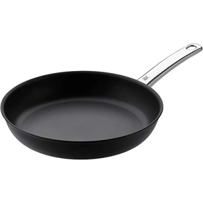 Abbildung von WMF Steak Profi Bratpfanne 28 cm, Steakpfanne Induktion ideal für scharfes Anbraten, Mehrschichtmaterial, Rapid Heat Control, Grillpfanne beschichtet