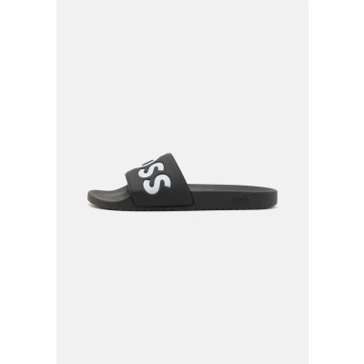 Abbildung von BOSS Aryeh Pantolette flach, Herren, Größe: 44, Black Schuhe