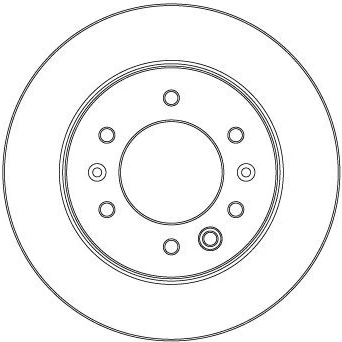Abbildung von TRW DF6961S Bremsscheibe 316 16,5 6 139,7 voll lackiert HYUNDAI: H350 Van