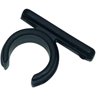 Abbildung von GARDINIA Ring Adapter für Universal Träger Gardinenstangen Ø 16 mm, 2 Stück, Serie Memphis, Metall, Schwarz matt