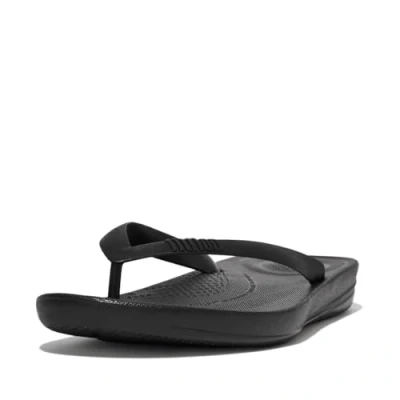 Abbildung von Fitflop Iqushion Ergonomic Flip flops, Herren Zehentrenner, Schwarz (Black 001), 43 EU (9 UK)
