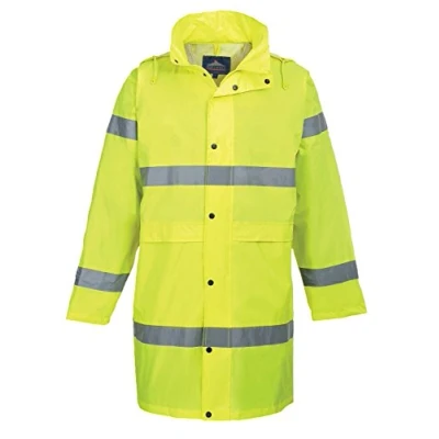 Abbildung von Portwest Warnschutzregenmantel, Größe: 4XL, Farbe: Gelb, H442YER4XL