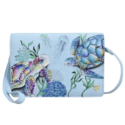 Abbildung von Anuschka Organizer Umhängetasche, Damen, Größe: One Size, Blue