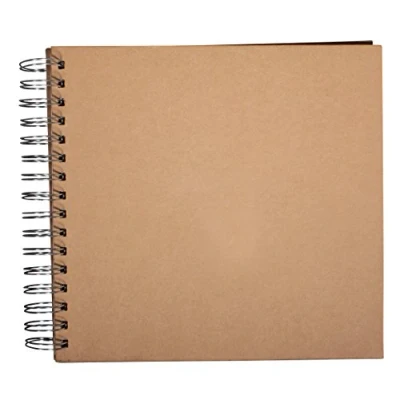 Abbildung von Rayher Spiralalbum A6 Querformat, FSC Mix Credit, 15 Blatt 250 g/m², Einband in Kraft, extra große Spiralbindung, für kreative und persönliche Geschenkideen, 22.5 x 21.5 cm, 73201521