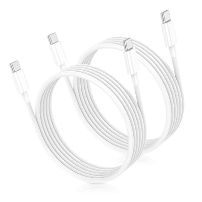 Abbildung von USB C Kabel Schnellladung für iPhone 15 Pro Max/15 Plus, PD 60 W auf [1 m, 2 Stück] Typ Ladegerät Samsung Galaxy S24/S23/S22, iPad