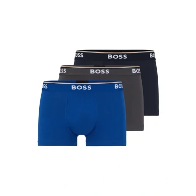 Abbildung von BOSS Trunk Power 3 PACK Panties, Herren, Größe: XS, Open blue