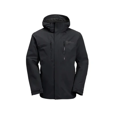 Abbildung von Jack Wolfskin Jasper Regenjacke / wasserabweisende Jacke, Herren, Größe: Small, Black
