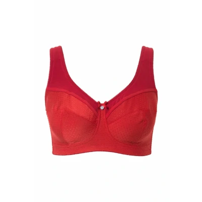 Abbildung von Ulla Popken Comfort Kelly Structuur Tshirt BH, Damen, Größe: 120D, Salsa