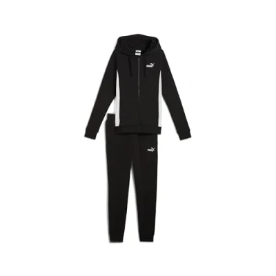 Abbildung von Puma Hooded SUIT Trainingsanzug, Damen, Größe: Large, Black