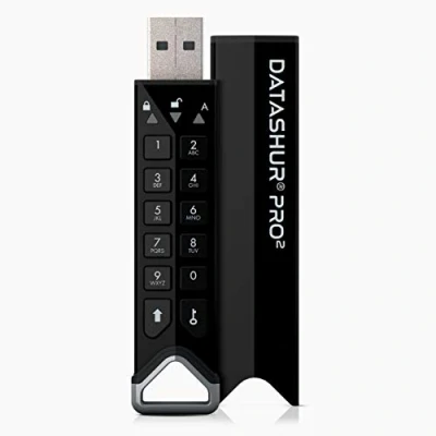 Abbildung von iStorage datAshur PRO2 32 GB Sicheres Flash Laufwerk Zertifiziert nach FIPS 140 2 Level 3 Passwortgeschützt Staub /wasserdicht