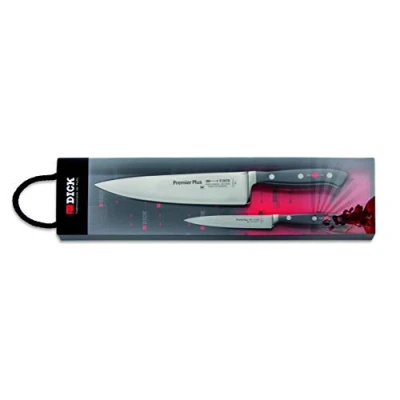 Abbildung von F. DICK Premier Plus Messerset 2 teilig (Kochmesser 21 cm, Officemesser 12 X50CrMoV15 Stahl, nichtrostend, 56 HRC) 81096000