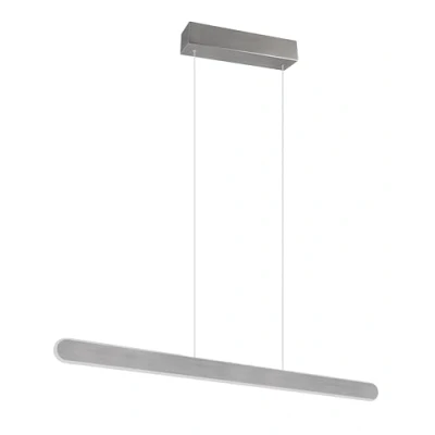 Abbildung von Trio Leuchten Pendelleuchte Helios 343310105, Aluminium gebürstet, inkl. 28 Watt LED, Touch Dimmer, Lichtfarbe einstellbar