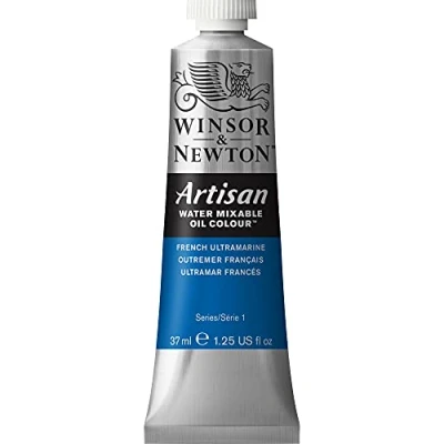 Abbildung von Winsor &amp; Newton 1514263 Artisan wassermischbare Ölfarbe, hohe Pigmentkonzentration, gute Deckkraft Lichtechtheit 37ml Tube, Französisch Ultramarin