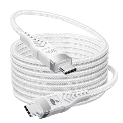 Abbildung von USB C auf Kabel, 100W Kabel [2Stück 2M+2M] 5A PD Schnellladekabel Typ zu USBC Ladekabel für iPhone 16/15 Pro Max, MacBook Pro/Air, Samsung Galaxy S24 S23, iPad Pro, Huawei, Switch