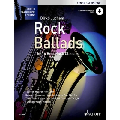 Abbildung von Rock Ballads: Die 14 besten Rockklassiker. Tenor Saxophon. (Schott Saxophone Lounge)