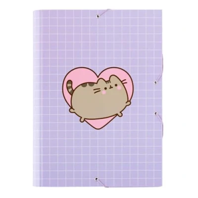 Abbildung von Grupo Erik Mappe A4 Sammelmappe Pusheen Fanartikel Dokumentenmappe Gummizug Heftmapppe Schule Zubehör Heftbox Schulranzen Eckspanner Ordnungsmappe Büro Schul