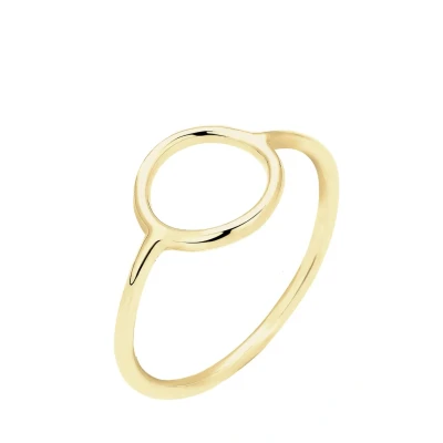 Abbildung von Elli Circle Ring goldcoloured, Damen, Größe: 54, Gold coloured