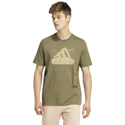 Abbildung von adidas Herren Growth Badge Graphic Tee T Shirt, Collegiate Green, M Tall