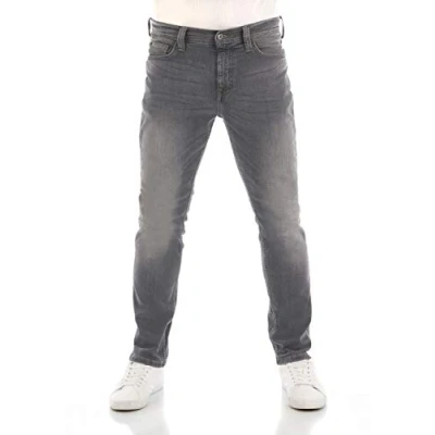 Abbildung von MUSTANG Jeans Herren Stretch Slim Fit Vegas Jeanshose Hose Denim, Größe:30W / 32L, Farbvariante:Denim Grey (4500 313)
